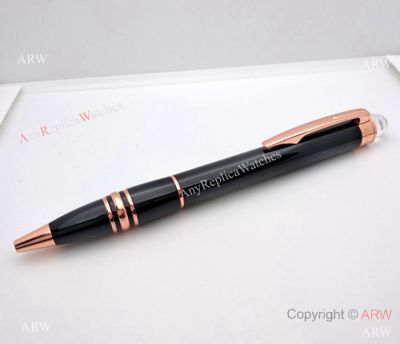 Copy Montblanc Starwalker Midnight Rose Gold Clip Ballpoint Pen